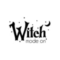 Vinyl Wall Art Decal - Witch Mode On - 15. Trendy Fun Halloween Seasonal Quote Stars & Moon Shape Sticker For Living Room Windows Doors Storefront Coffee Shop Spooky Decor 1