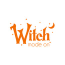 Vinyl Wall Art Decal - Witch Mode On - 15.5" x 25" - Trendy Fun Halloween Seasonal Quote Stars & Moon Shape Sticker For Living Room Windows Doors Storefront Coffee Shop Spooky Decor 1