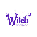 Vinyl Wall Art Decal - Witch Mode On - 15.5" x 25" - Trendy Fun Halloween Seasonal Quote Stars & Moon Shape Sticker For Living Room Windows Doors Storefront Coffee Shop Spooky Decor 1
