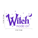 Vinyl Wall Art Decal - Witch Mode On - 15.5" x 25" - Trendy Fun Halloween Seasonal Quote Stars & Moon Shape Sticker For Living Room Windows Doors Storefront Coffee Shop Spooky Decor 4