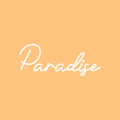 Vinyl Wall Art Decal - Paradise - 11" x 16" - Modern Inspirational Cute Word Quote Sticker For Kids Room Living Room Home School Classroom Bedroom Mirror Decor 1