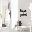 Vinyl Wall Art Decal - Forgive Yourself - Modern Inspirational Positive Self Love Quote Sticker For Home School Office Teen Bedroom Living Room Decor 2