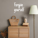 Vinyl Wall Art Decal - Forgive Yourself - 15" x 15" - Modern Inspirational Positive Self Love Quote Sticker For Home School Office Teen Bedroom Living Room Decor 3
