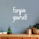 Vinyl Wall Art Decal - Forgive Yourself - 15" x 15" - Modern Inspirational Positive Self Love Quote Sticker For Home School Office Teen Bedroom Living Room Decor 2