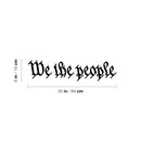 Vinyl Wall Art Decal - We The People - Trendy Inspirational Positive Adult Quote Sticker For Office Storefront Coffee Shop Home Living Room Windows Doors Decor 4