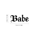 Vinyl Wall Art Decal - Babe - 6. Modern Optimistic Inspirational Minimalist Style Quote Sticker For Home Bedroom Closets Living Room School Office Coffee Shop Decor 4