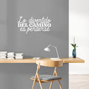 Vinyl Wall Art Decal - Lo Divertido Del Camino Es Perderse / The Fun Of The Road Is Getting Lost - 13" x 25" - Trendy Fun Adult Mexican Joke Quote Sticker For Home School Office Decor 5