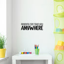 Vinyl Wall Art Decal - Reading Can Take You Anywhere - 8" x 25" - Modern Motivating Optimistic Classroom Quote Sticker For Living Room Playroom School Library Educational Decor 3