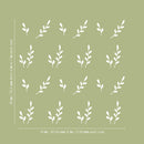 Set Of 28 Vinyl Wall Art Decal - Vine Pattern - From 7" x 2" Each - Trendy Fun Minimalist Design For Bedroom Living Room Kids Room Classroom Office Coffee Shop Decor 4