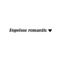 Vinyl Wall Art Decal - Hopeless Romantic - Heart Shape Trendy Motivational Quote Sticker For Couples Bedroom Family Home Office Living Room Store Decor 1