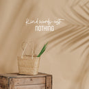 Vinyl Wall Art Decal - Kind Words Cost Nothing - 8" x 25" - Modern Fun Inspirational Lovely Quote Sticker For Bedroom Closet Living Room Playroom Office School Classroom Decor 3
