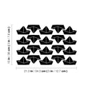 Set Of 20 Vinyl Wall Art Decal - Paper Boats Pattern - From Each - Trendy Lovely Fun Design For Home Bedroom Living Room Kids Room Playroom Classroom Office Coffee Shop Decor 4