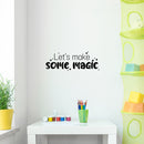 Vinyl Wall Art Decal - Let's Make Some Magic - Trendy Motivational Cute Quote Sticker For Couples Bedroom Home School Classroom Office Kids Room Decor 2