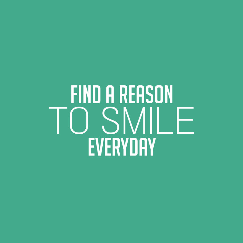 Vinyl Wall Art Decal - Smile More - 4" x 20" - Happy Face Modern Inspirational Positive Quote Sticker For Home Office Bedroom Living Room Kids Room School Playroom Coffee Shop Decor 1