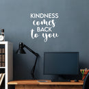 Vinyl Wall Art Decal - Kindness Comes Back To You - 17" x 17" - Modern Inspirational Positive Quote Sticker For Home Office Bedroom Living Room Kids Room Coffee Shop Decor 2