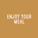 Vinyl Wall Art Decal - Enjoy Your Meal - 22" x 17" - Trendy Motivational Funny Quote Sticker for Home Kitchen Restaurant Store Shopfront Work Office Kitchenette Decor 1
