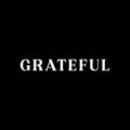 Vinyl Wall Art Decal - Grateful - 4" x 30" - Modern Inspirational Positive Word Quote Sticker For Kids Room Living Room Home School Classroom Bedroom Mirror Decor 1