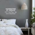 Vinyl Wall Art Decal - Manifesting My Dreams And Minding My Own Business - 12.5" x 25" - Motivational Positive Quote Sticker For Home Bedroom Living Room Office Coffee Shop Store Decor 1