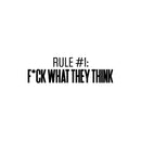 Vinyl Wall Art Decal - Rule