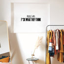 Vinyl Wall Art Decal - Rule