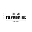 Vinyl Wall Art Decal - Rule