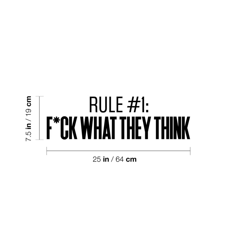 Vinyl Wall Art Decal - Rule