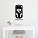 Vinyl Wall Art Decal - Tarot Card The Pizza - 30" x 16" - Humorous Trendy Fun Astrology Design Sticker For Home Kitchen Living Room Office Coffee Shop Restaurant Storefront Decor 2