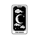 Vinyl Wall Art Decal - Tarot Card The Moon - 30" x 16" - Lovely Trendy Fun Astrology Design Sticker For Home Bedroom Closet Living Room Coffee Shop Office Storefront Decor 1