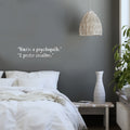 Vinyl Wall Art Decal - "You're A Psychopath" "I Prefer Creative" - 6.5" x 25" - Fun Sarcastic Adult Joke Quote Sticker For Office Coffee Shop Storefront Living Room Bedroom Decor 1