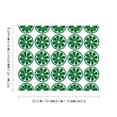 Set Of 25 Vinyl Wall Art Decal - Half Lemons Pattern - From 4" x 4" Each - Trendy Fun Fruit Design Sticker For Home Kitchen Playroom Classroom Coffee Shop Restaurant Office Decor 4