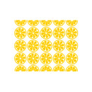 Set Of 25 Vinyl Wall Art Decal - Half Lemons Pattern - From 4" x 4" Each - Trendy Fun Fruit Design Sticker For Home Kitchen Playroom Classroom Coffee Shop Restaurant Office Decor 1