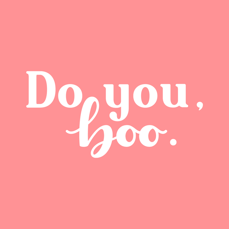 Vinyl Wall Art Decal - Do You; Boo - 13" x 27" - Trendy Fun Motivating Lovely Quote Sticker For Home Bedroom Closet Living Room Playroom School Office Coffee Shop Decor 2