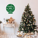 Vinyl Wall Art Decal - Let It Snow - 18.5" x 17" - Inspiring Lovely Christmas Snow Ball Design Holyday Season Sticker For Living Room Doors Windows Storefront School Coffee Shop Decor 2