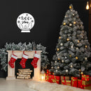 Vinyl Wall Art Decal - Let It Snow - 18.5" x 17" - Inspiring Lovely Christmas Snow Ball Design Holyday Season Sticker For Living Room Doors Windows Storefront School Coffee Shop Decor 2