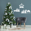 Vinyl Wall Art Decal - Christmas Manger - 17" x 50" - Trendy Inspiring Lovely Design Design Sticker For Home Bedroom Living Room Fireplace Playroom School Coffee Shop Holyday Decor 2