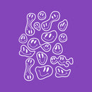 Set Of 16 Vinyl Wall Art Decal - Groovy Smiles Pattern - From 5" x 4" Each - Modern Funny Minimalist Design Sticker For Kids Bedroom Living Room Playroom Daycare Classroom School Decor 1