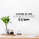 Vinyl Wall Art Decal - Nature Is Not A Place To Visit; It Is Home - 9. Trendy Positive Inspiring Mind Change Quote Sticker For Living Room School Office Coffee Shop Decor 3
