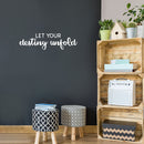 Vinyl Wall Art Decal - Let Your Destiny Unfold - 8" x 29" - Trendy Motivational Positive Quote Sticker For Home Bedroom Closet Living Room School Office Coffee Shop Decor 2