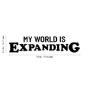 Vinyl Wall Art Decal - My World Is Expanding - 6. Trendy Inspirational Positive Vibes Quote Sticker For Home Bedroom Closet Living Room School Office Coffee Shop Decor 4