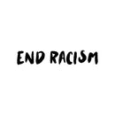 Vinyl Wall Art Decal - End Racism - 4. Modern Positive Inspirational Equality Race Quote Sticker For Office Coffee Shop Storefront Windows Doors School Public Spaces Decor 1