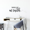 Vinyl Wall Art Decal - Taking A Leap Of Faith - 12" x 25" - Trendy Inspiring Lovely Spiritual Quote Sticker For Bedroom Closet Living Room Office Coffee Shop Religious Center Decor 3