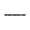 Vinyl Wall Art Decal - Never Ending Fun - Modern Fun Good Vibes Quote Sticker For Home Bedroom Living Room Kids Room Playroom Nursery Daycare Kindergarten Classroom Decor 1