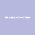 Vinyl Wall Art Decal - Never Ending Fun - 2" x 30" - Modern Fun Good Vibes Quote Sticker For Home Bedroom Living Room  Kids Room Playroom Nursery Daycare Kindergarten Classroom Decor 1