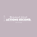 Vinyl Wall Art Decal - Mindset First Actions Second - 5" x 25" - Trendy Motivational Positive Work Quote Sticker For Office Coffee Shop School Home Bedroom Closet Living Room Decor 4
