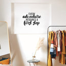 Vinyl Wall Art Decal - Every Adventure Requires A First Step - 16. Trendy Fun Inspiring Quote Sticker For Living Room Kids Room Playroom Daycare Kindergarten Classroom Decor 3