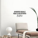 Vinyl Wall Art Decal - Atraemos Aquello Para Lo Que Estamos Listos / We Attract What We Are Ready For - 11" x 25" - Positive Spanish Quote Sticker For Home Office School Gym Decor 3