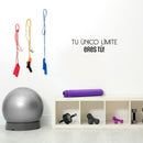 Vinyl Wall Art Decal - Tu Único Límite Eres Tú! / Your Only Limit Is You - 7. Positive Lifestyle Spanish Quote Sticker For Home Office Coffee Shop School Gym Fitness Decor 3