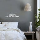 Vinyl Wall Art Decal - I Am My Own Sanctuary - 6" x 25" - Trendy Inspirational Self-Love Quote Sticker For Home Office Living Room Bedroom Closet Makeup Mirror Decor 3