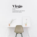 Vinyl Wall Art Decal - Virgo Zodiac Sign Definition - Modern Fun Inspirational Astrology Quote Sticker For Home Bedroom Living Room Closet Office Coffee Shop Decor 2