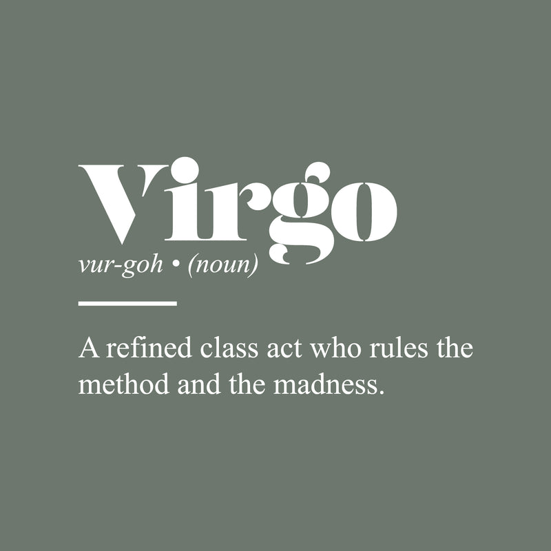 Vinyl Wall Art Decal - Virgo Zodiac Sign Definition - 15" x 25" - Modern Fun Inspirational Astrology Quote Sticker For Home Bedroom Living Room Closet Office Coffee Shop Decor 2